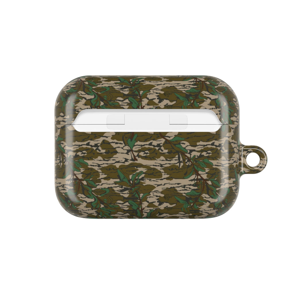 Camouflage Greenleaf AirPod Gen 2 & Pro Gen 2 Cases — Protective Cover with Keyring Loop