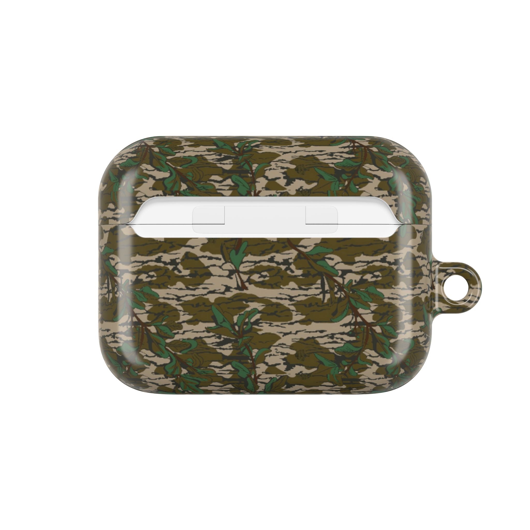 Camouflage Greenleaf AirPod Gen 2 & Pro Gen 2 Cases — Protective Cover with Keyring Loop
