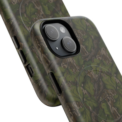 Full Foliage Camouflage Magnetic Impact-Resistant Phone Case for Apple iPhone Models