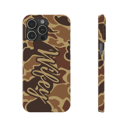 Camouflage Duck Waterfowl Slim IPhone Case - 'Wifey' Design