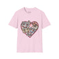 Cassette Tape  Valentine Rope Heart Softstyle Women T-Shirt