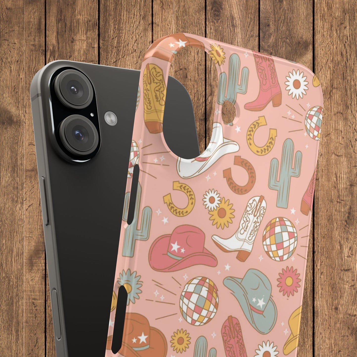 Disco Cowgirl Pink Slim iPhone Case