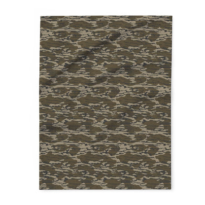 Bottomland Camouflage Fleece Throw Blanket 40x30