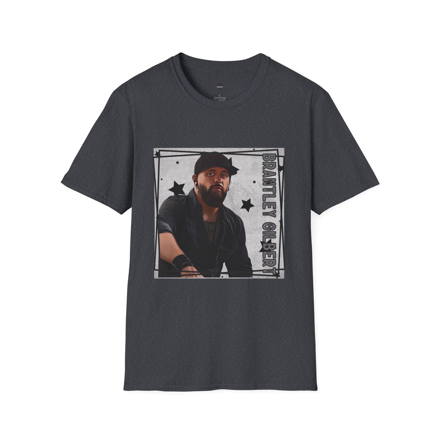 Brantley Gilbert Inspired Digital Drawing Softstyle T-Shirt