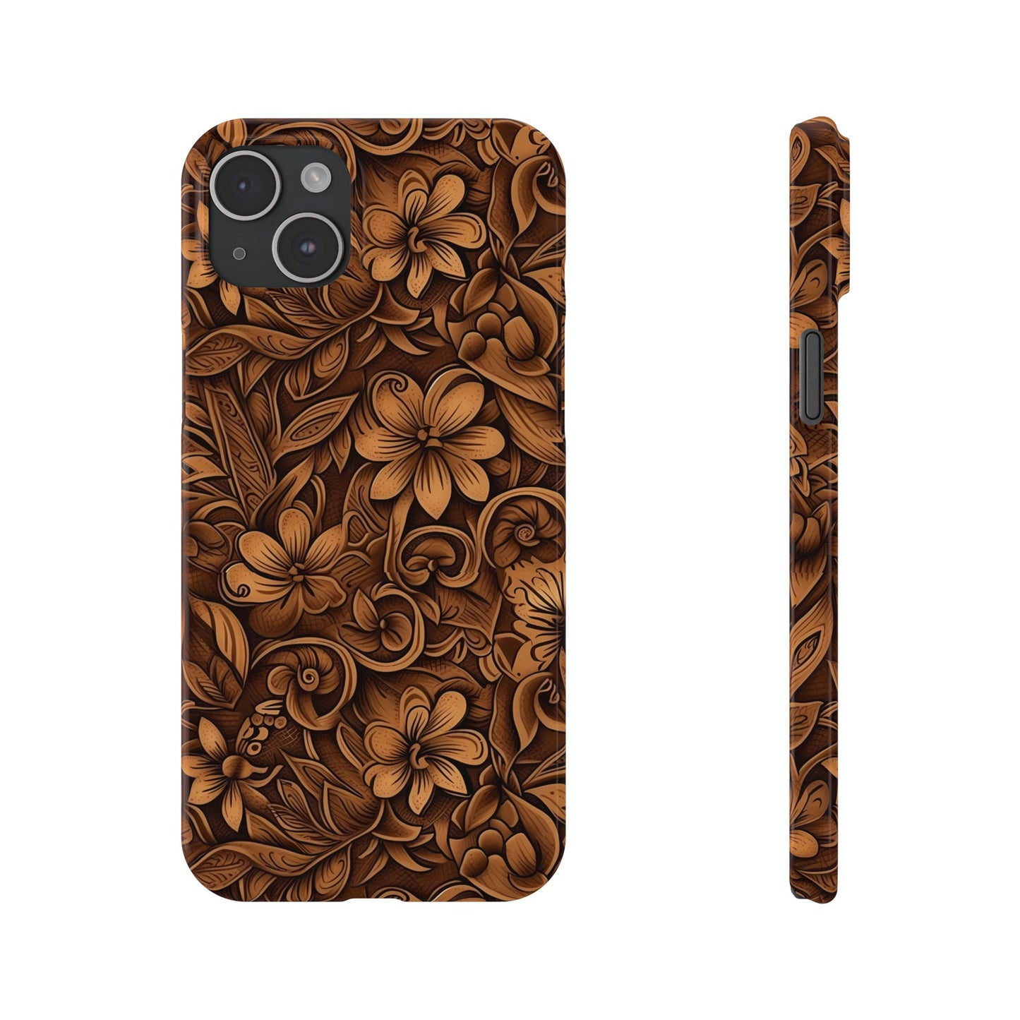 Tooled Leather Western Slim iPhone Case