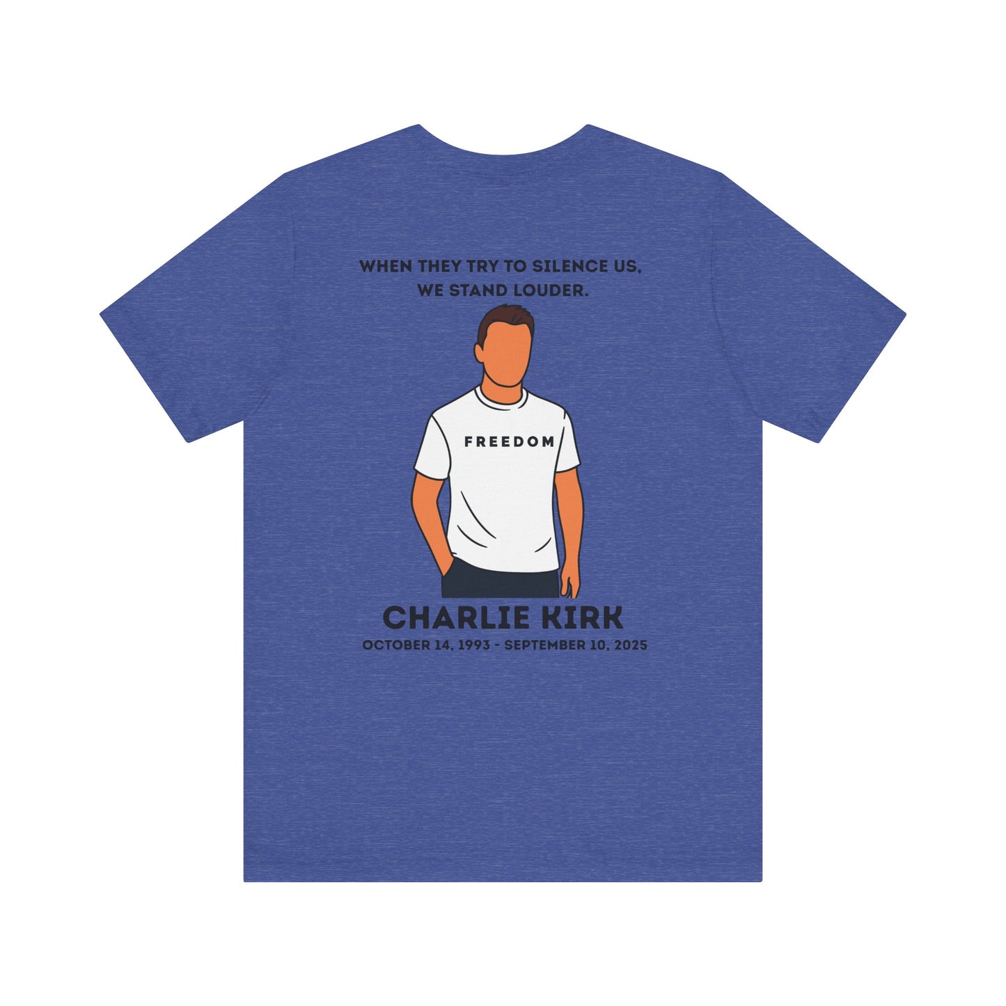 Charlie Kirk Freedom Tribute Memorial Unisex Tee