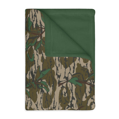 Greenleaf Camouflage Fleece Throw Blanket 40x30