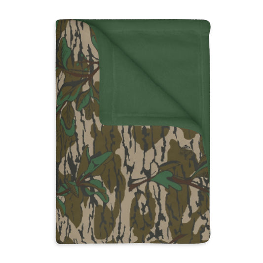 Greenleaf Camouflage Fleece Throw Blanket 40x30