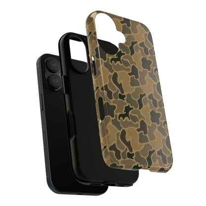 Brown Old Skool Camo IPhone Tough Cases