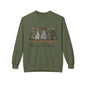 Cowboy Camouflage Merry Christmas Trees Fleece Crewneck Sweatshirt