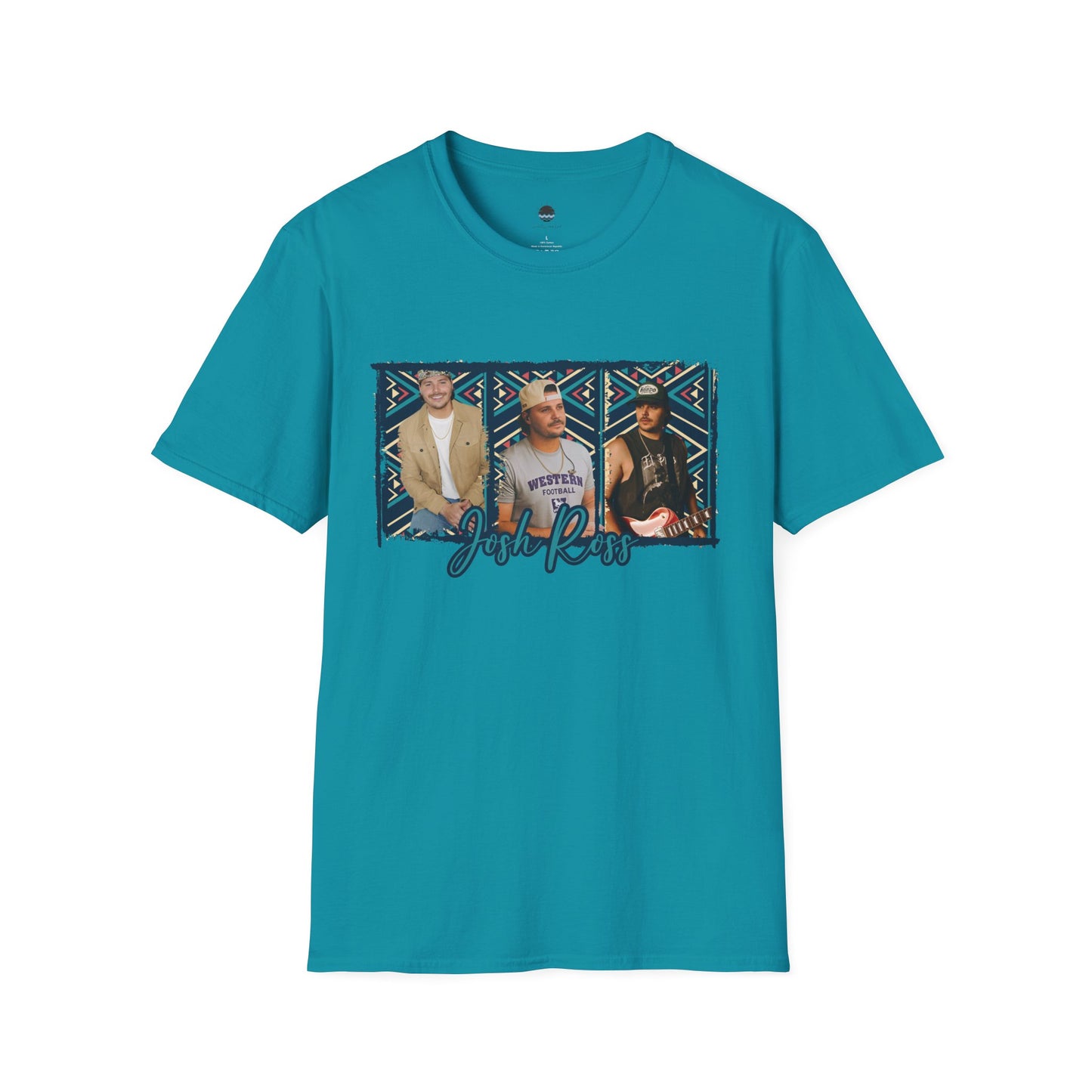 Josh Ross Country Artist Inspired Triple Aztec Digital Drawing Softstyle T-Shirt
