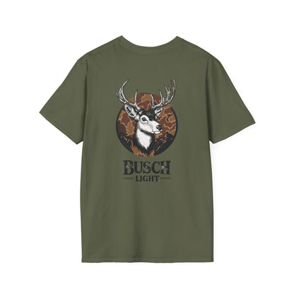 Busch Inspired Style Camo Deer Softstyle Graphic T-Shirt