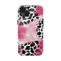 Pink Watercolor Cow Print Blend iPhone Tough Phone Case