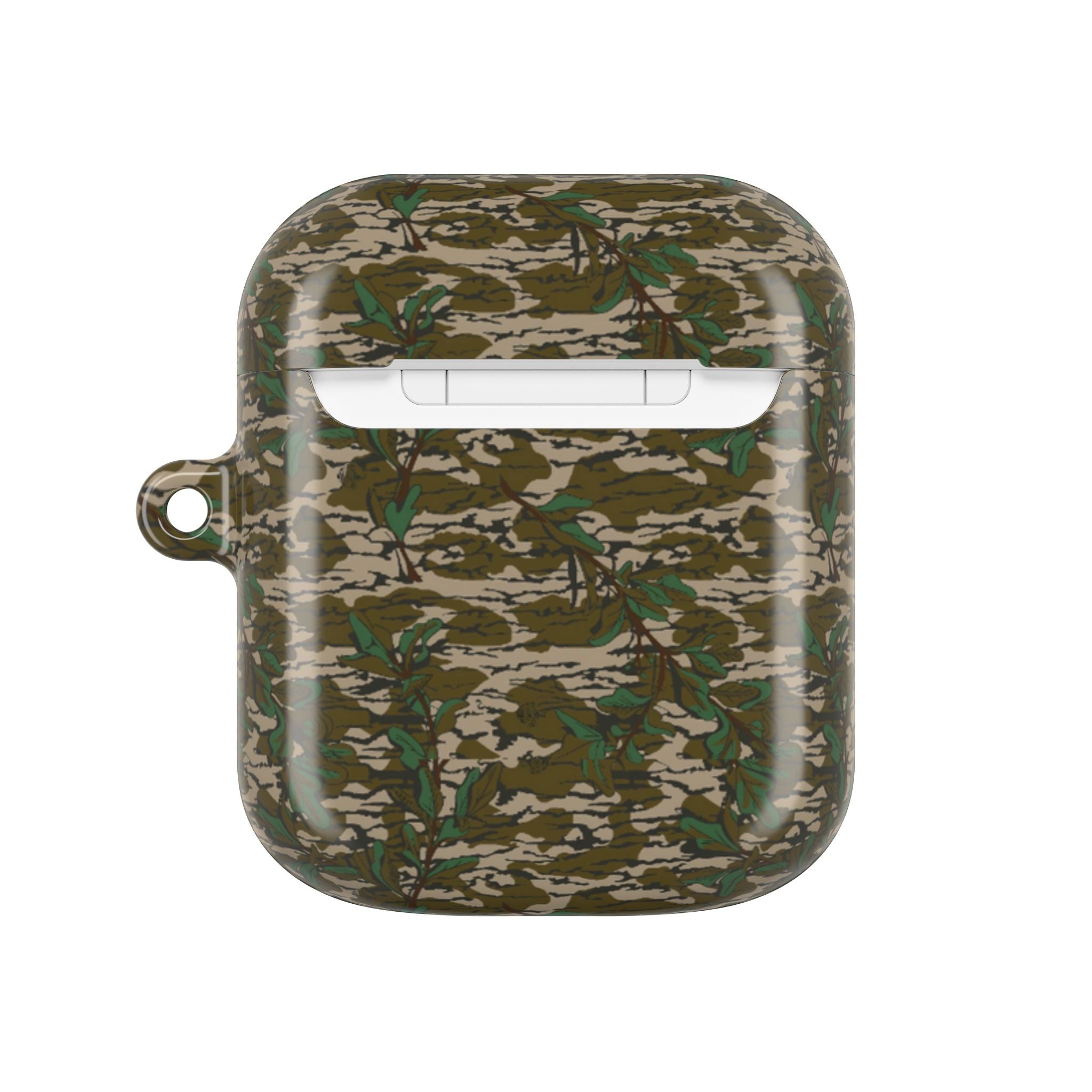 Camouflage Greenleaf AirPod Gen 2 & Pro Gen 2 Cases — Protective Cover with Keyring Loop