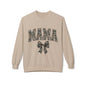 Mama Old Camo Bow Coquette Women's Crewneck Sweatshirt