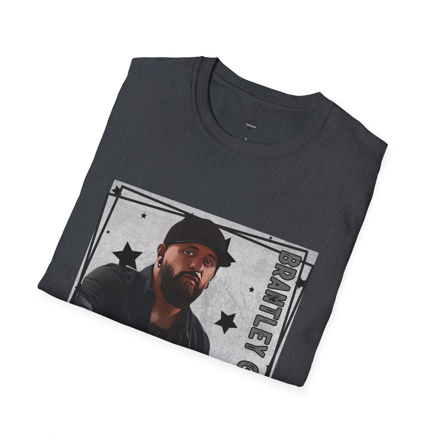 Brantley Gilbert Inspired Digital Drawing Softstyle T-Shirt