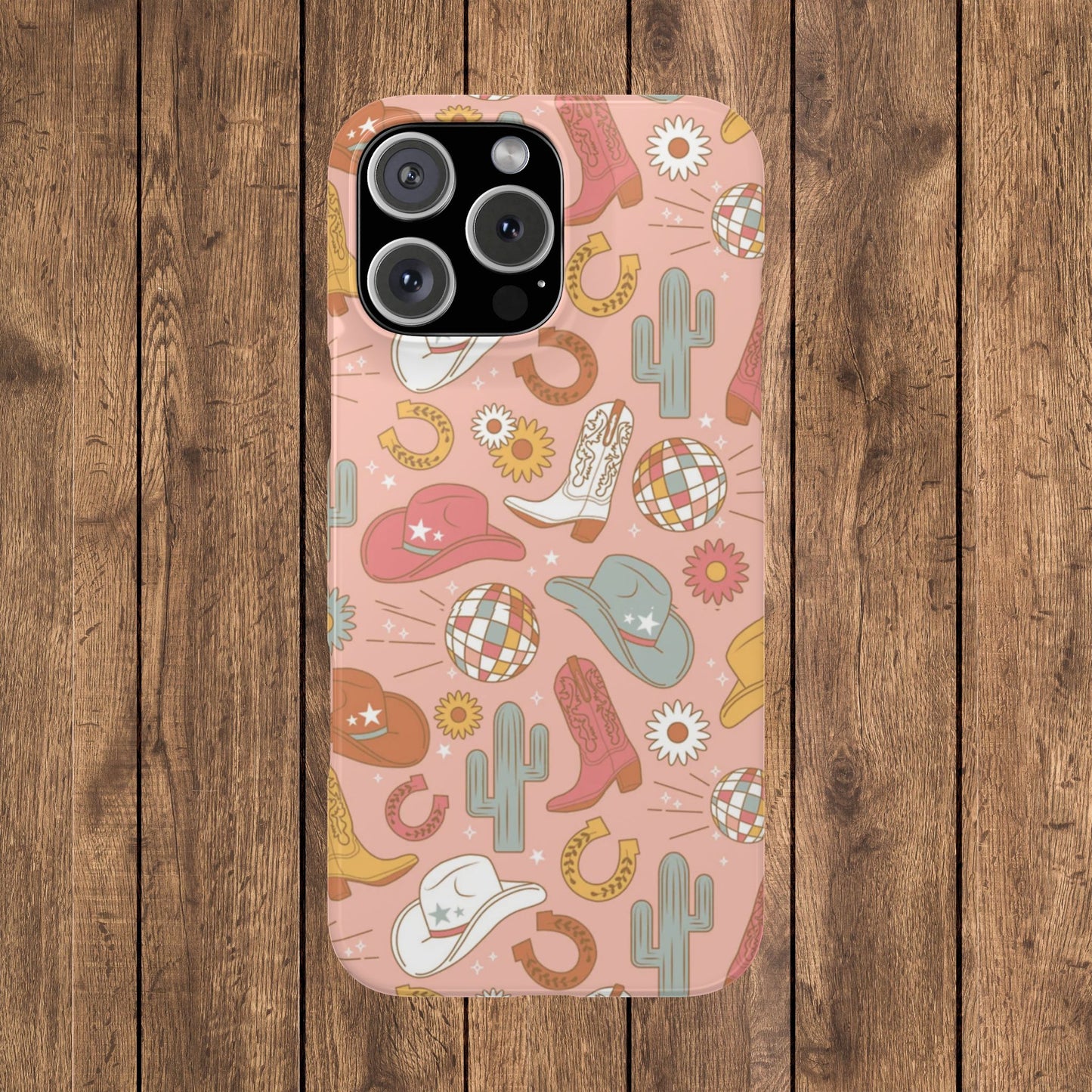 Disco Cowgirl Pink Slim iPhone Case