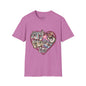 Cassette Tape  Valentine Rope Heart Softstyle Women T-Shirt