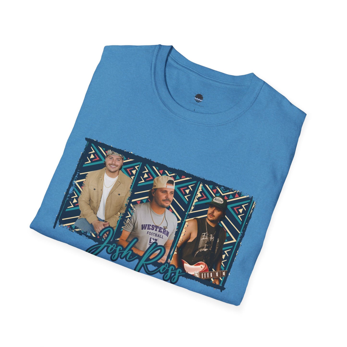 Josh Ross Country Artist Inspired Triple Aztec Digital Drawing Softstyle T-Shirt