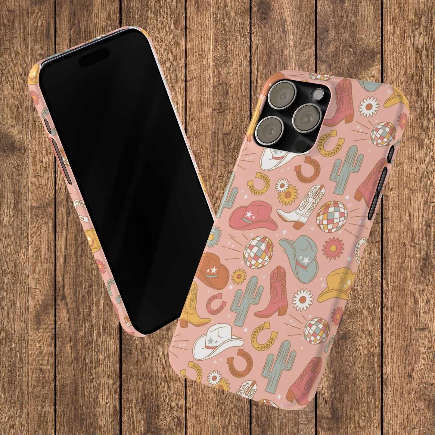 Disco Cowgirl Pink Slim iPhone Case