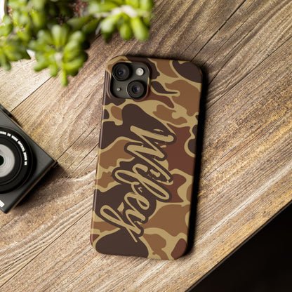 Camouflage Duck Waterfowl Slim IPhone Case - 'Wifey' Design