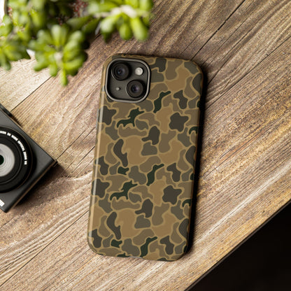 Brown Old Skool Camo IPhone Tough Cases