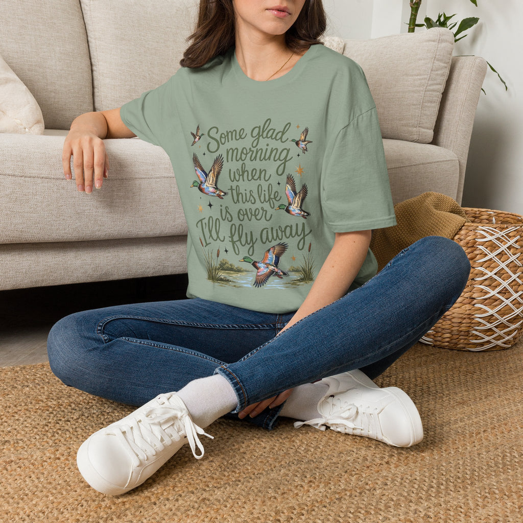 I'll Fly Away Mallard Duck Graphic T-Shirt