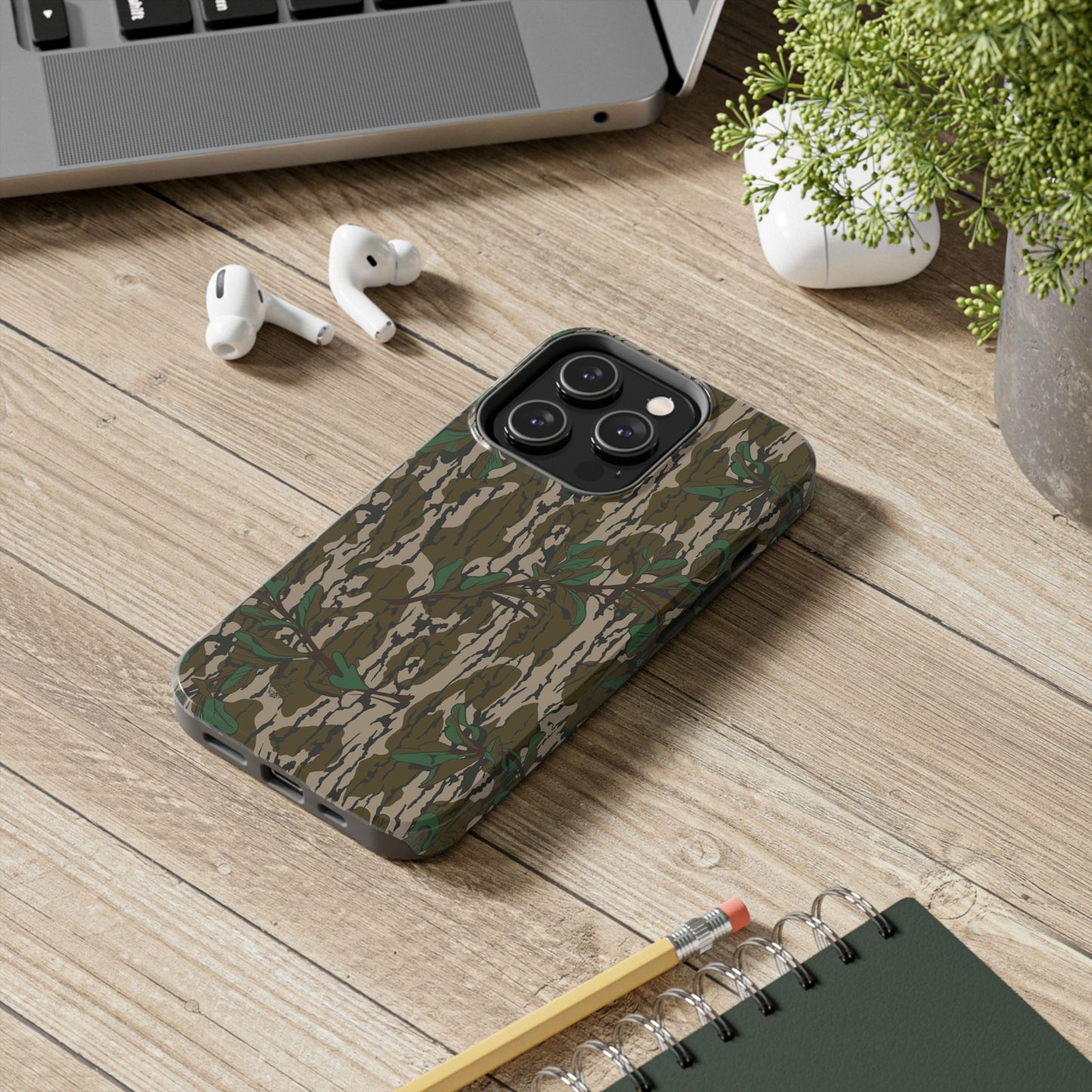 Mossy Oak Green Leaf Camouflage IPhone Tough Phone Case