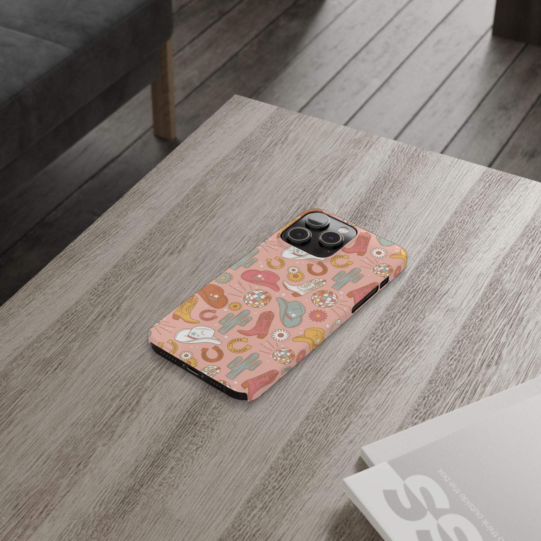 Disco Cowgirl Pink Slim iPhone Case