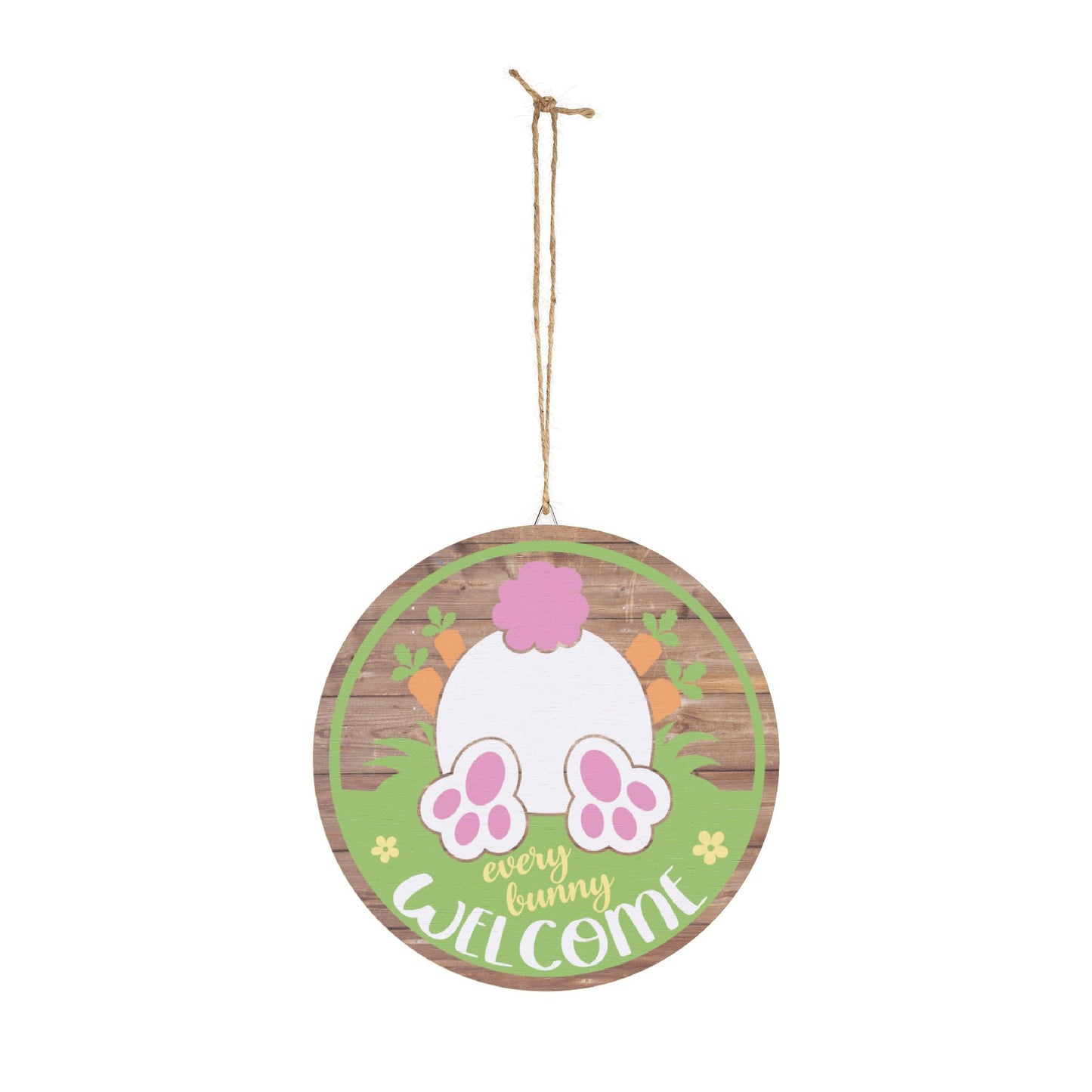 Every Bunny Welcome Easter Bunny 10 inch Wood Sign Decor