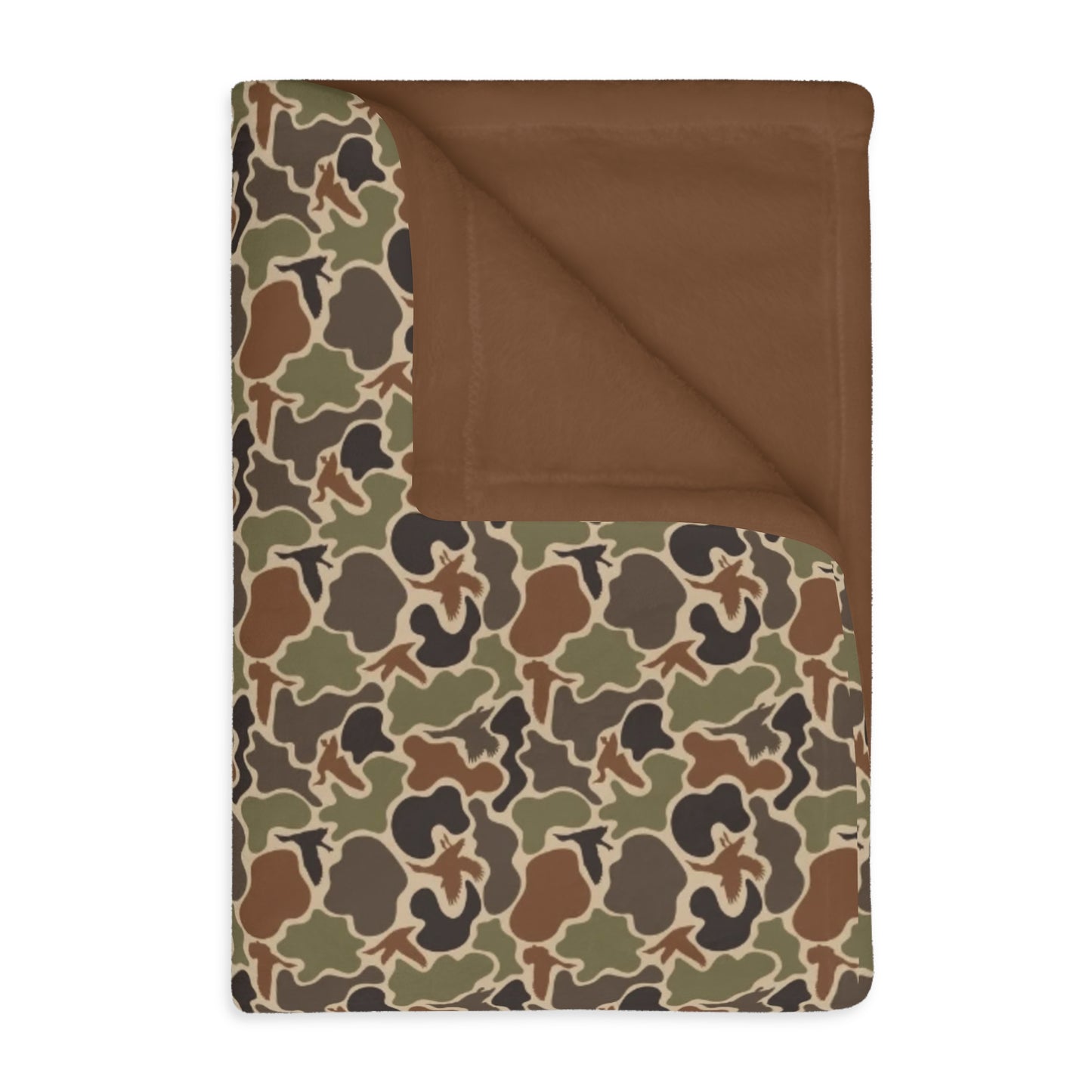 Old Skool Duck Camouflage Fleece Throw Blanket 40x30