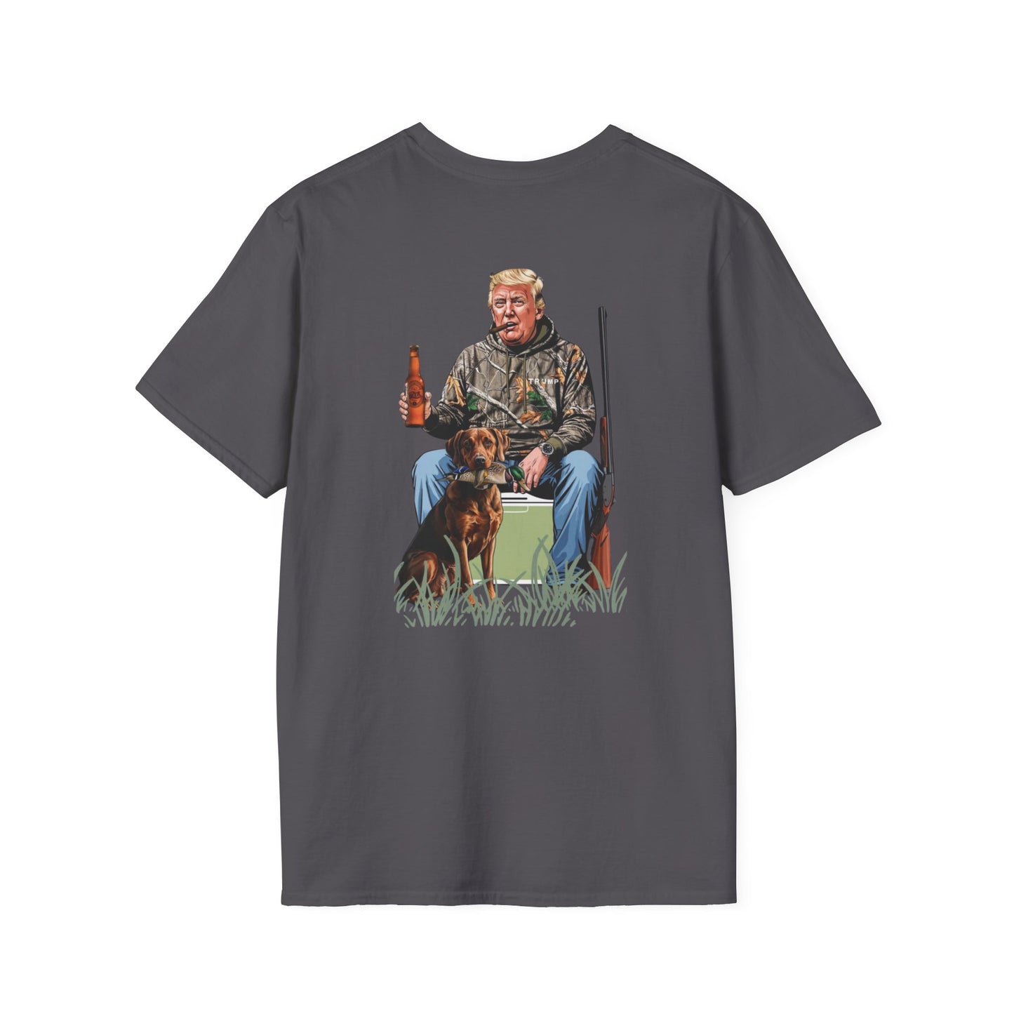 Trump Duck Hunting Graphic Hunting Softstyle Graphic Tee