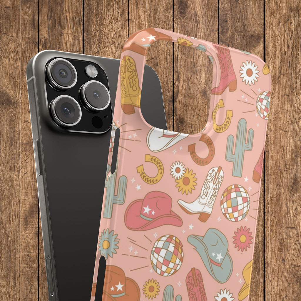 Disco Cowgirl Pink Slim iPhone Case