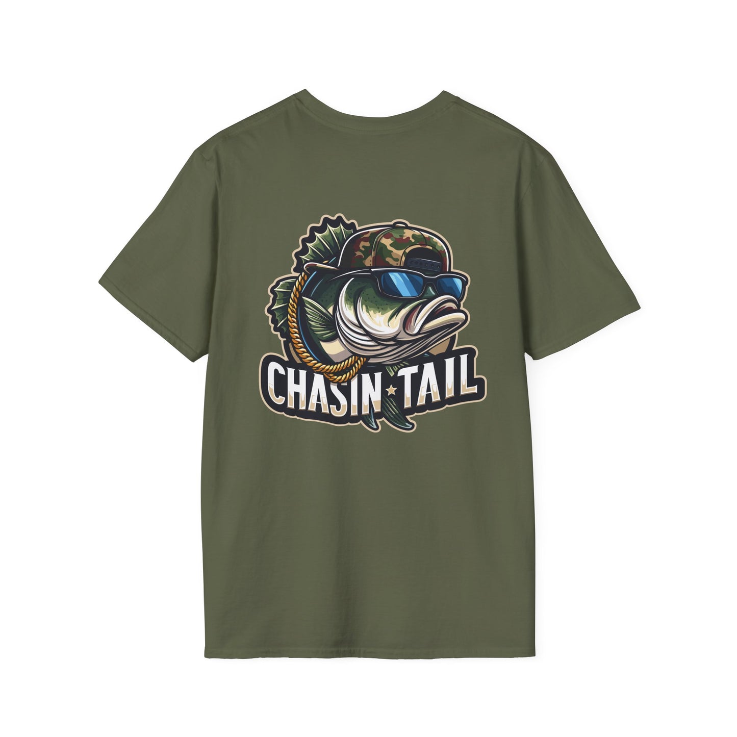 Chasin Tails Bass Fishing Men's Short Sleeve Tee