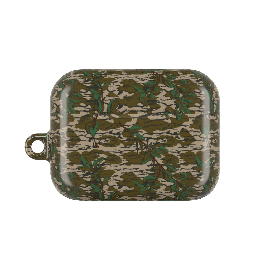 Camouflage Greenleaf AirPod Gen 2 & Pro Gen 2 Cases — Protective Cover with Keyring Loop