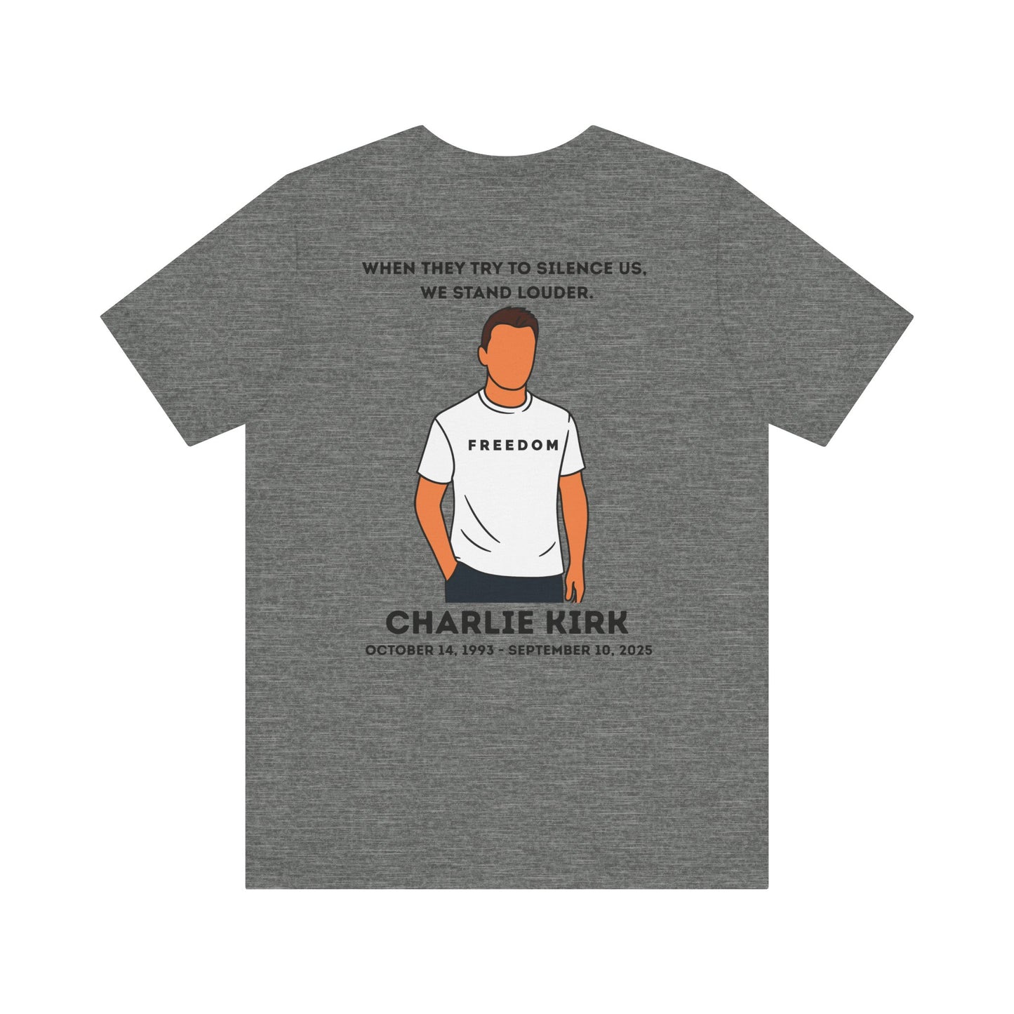 Charlie Kirk Freedom Tribute Memorial Unisex Tee