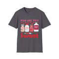 You Are Too Sweet Insulin Nurse Valentine's Day Graphic T-Shirt