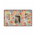 Coral Petals & Keepsakes Personalized Photo Polyester Office Desk Pad