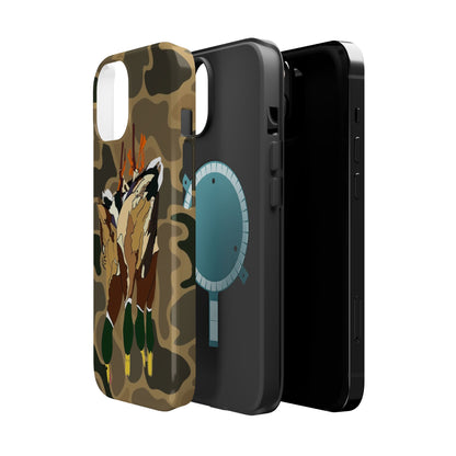 Old School Camouflage Mallard Duck Hanging Hunting Tough Magnetic iPhone Case