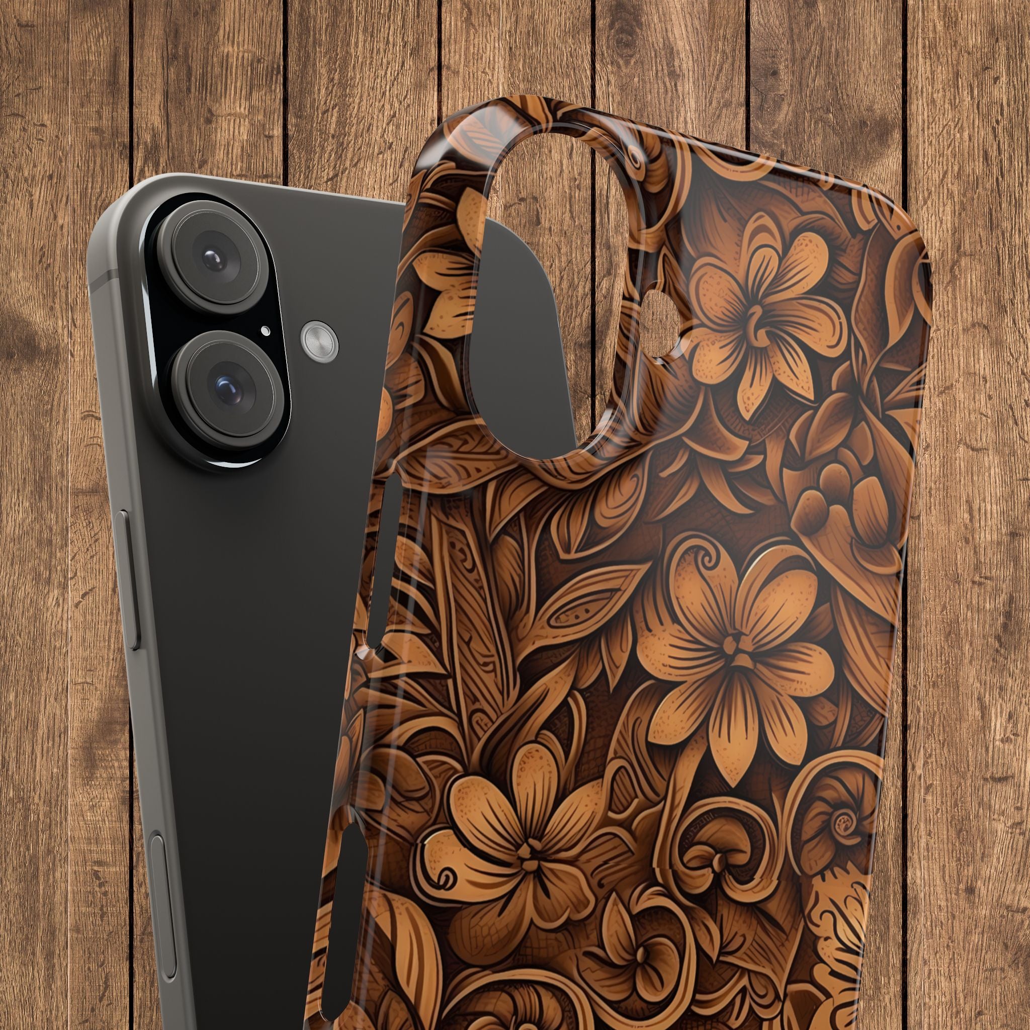 Tooled Leather Western Slim iPhone Case