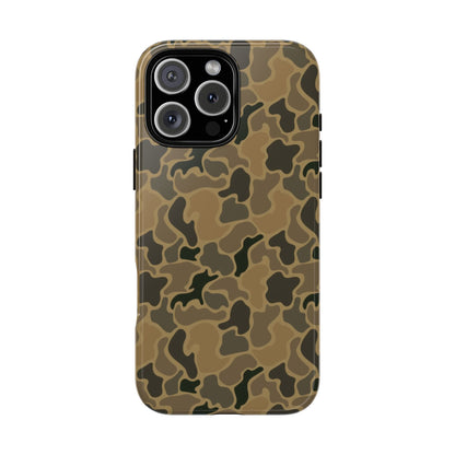 Brown Old Skool Camo IPhone Tough Cases