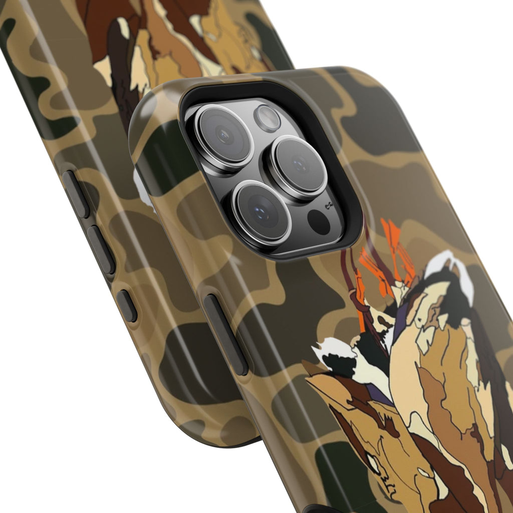 Old School Camouflage Mallard Duck Hanging Hunting Tough Magnetic iPhone Case