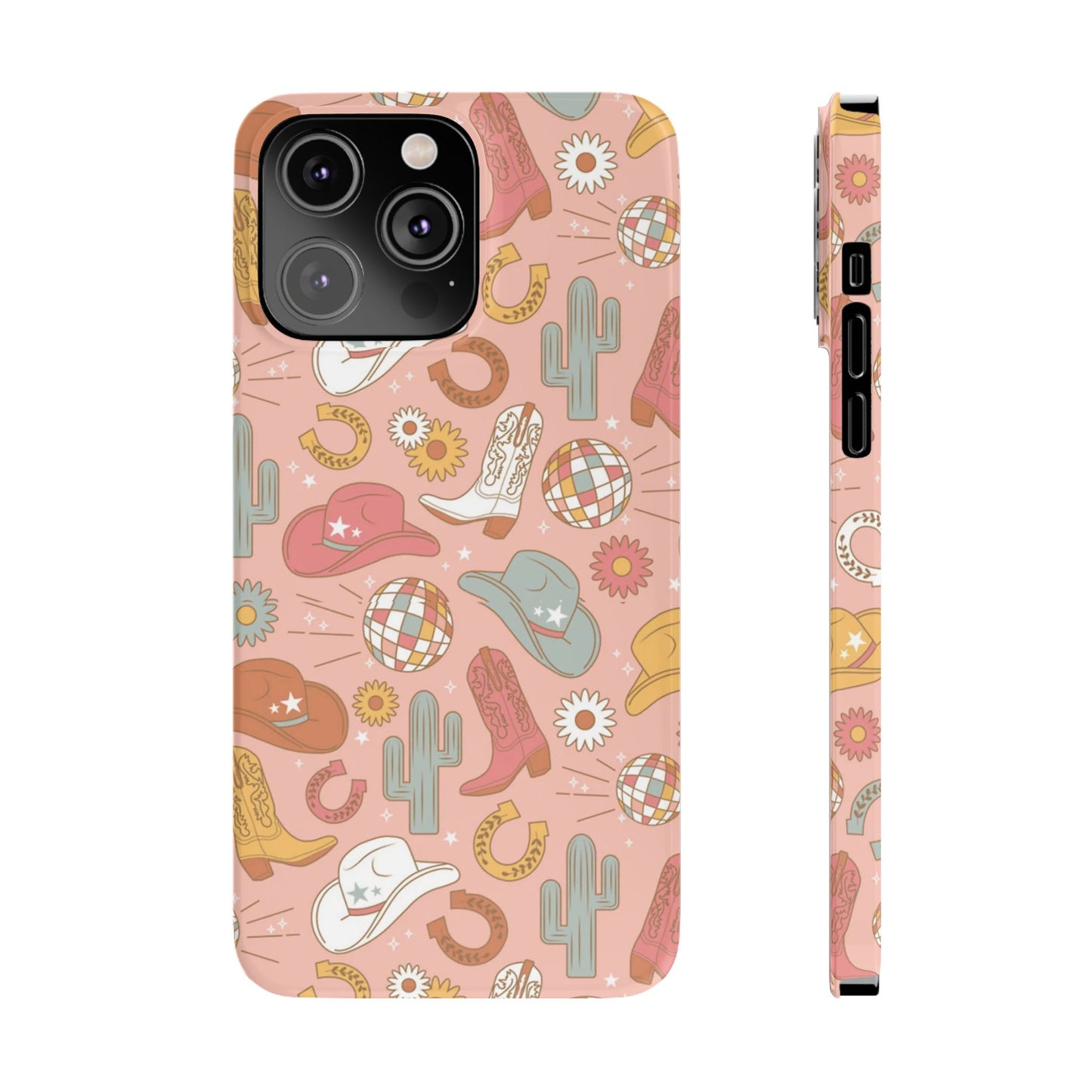 Disco Cowgirl Pink Slim iPhone Case
