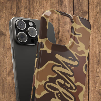 Camouflage Duck Waterfowl Slim IPhone Case - 'Wifey' Design