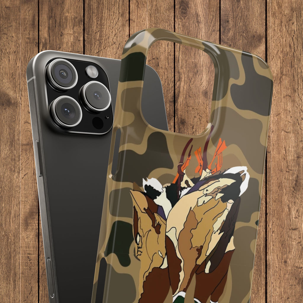Old Skool Camouflage Mallard Duck Hanging Hunting Slim iPhone Case