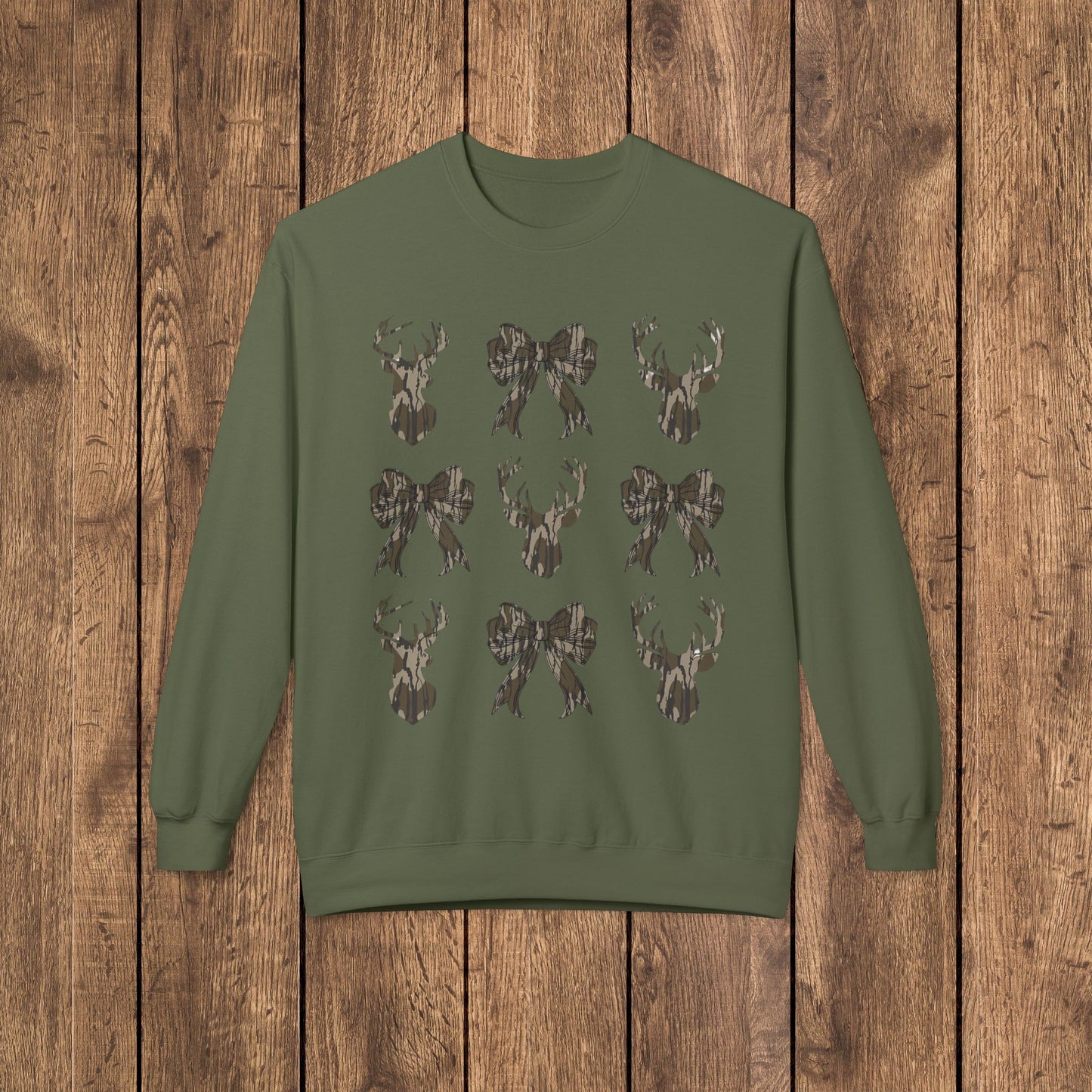 Bottomland Rustic Deer Coquette Women's Sweatshirt