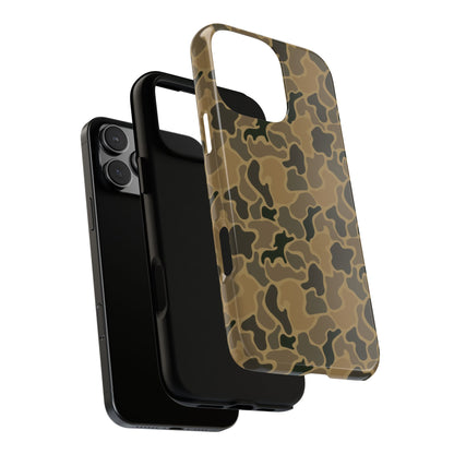Brown Old Skool Camo IPhone Tough Cases