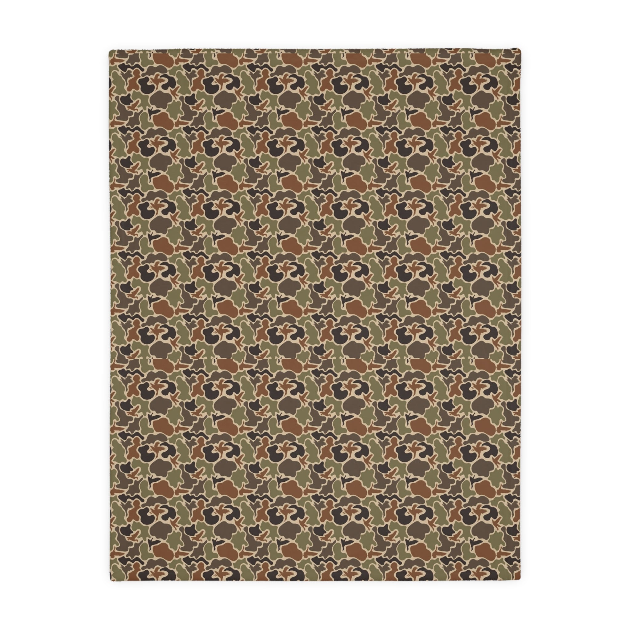 Old Skool Duck Camouflage Fleece Throw Blanket (Two Size Options)