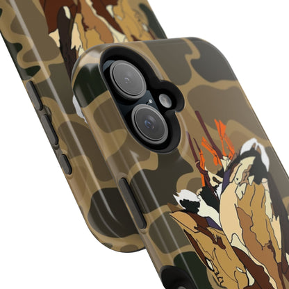 Old School Camouflage Mallard Duck Hanging Hunting Tough Magnetic iPhone Case