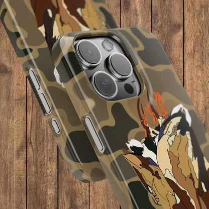 Old Skool Camouflage Mallard Duck Hanging Hunting Slim iPhone Case